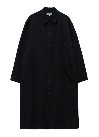 WOOL GABARDINE LONG SHIRT