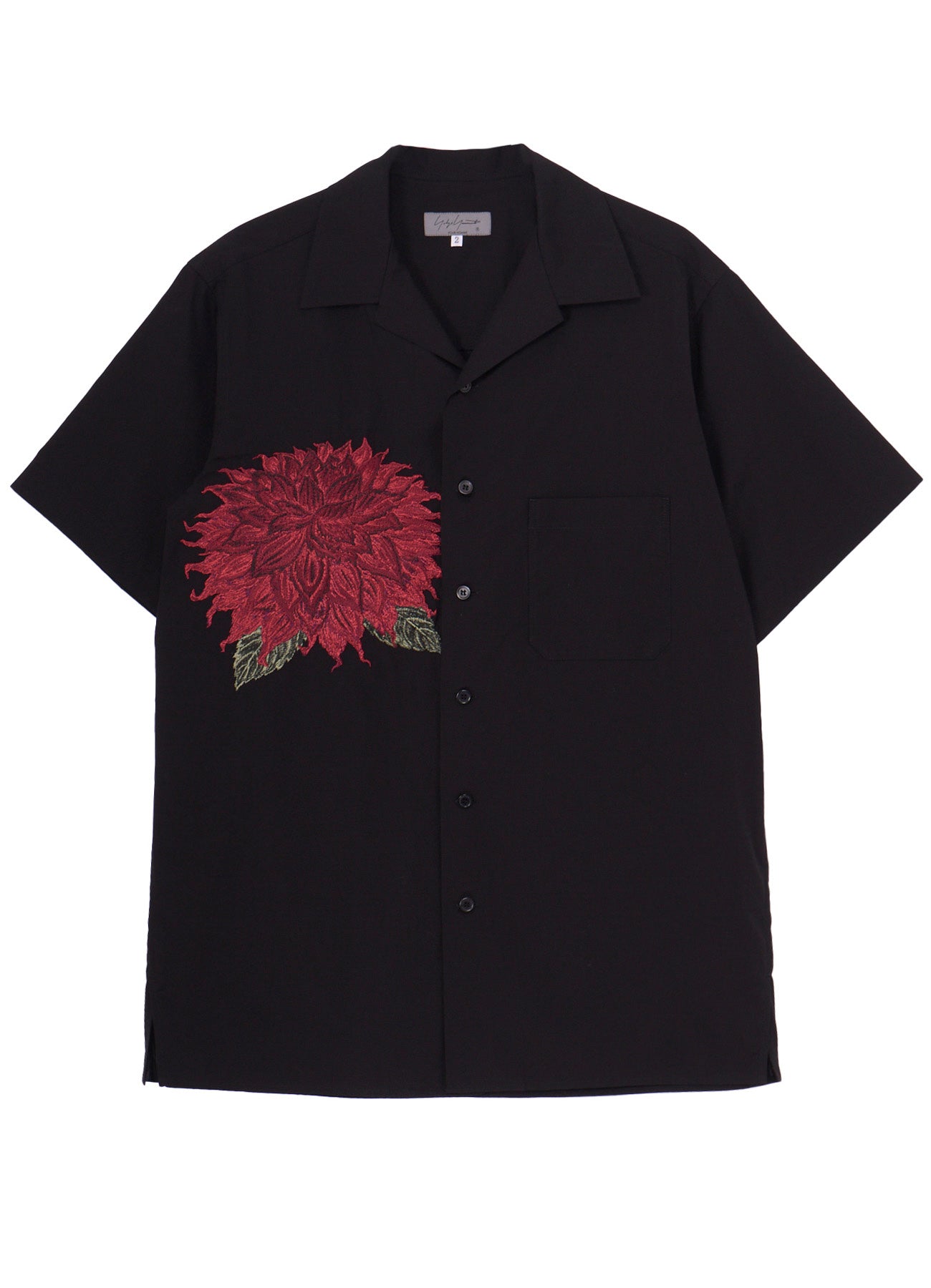 DAHLIA EMBROIDERY SHIRT RED – THE SHOP YOHJI YAMAMOTO