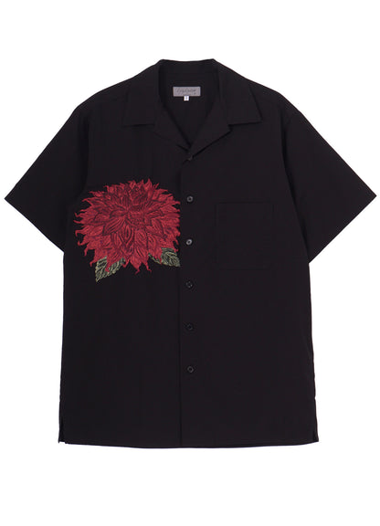 DAHLIA EMBROIDERY SHIRT RED