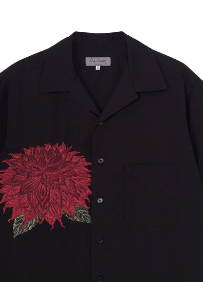DAHLIA EMBROIDERY SHIRT RED