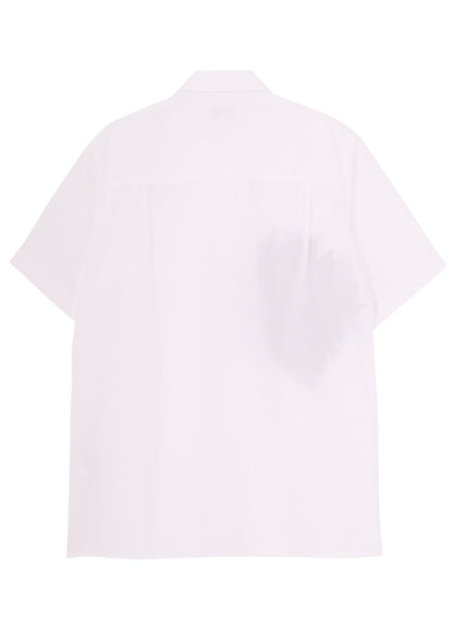 PURPLE DAHLIA EMBROIDERY DOUBLE COLLAR SHIRT