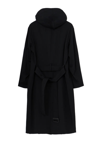 RE GABARDINE SINGLE HOODED COAT