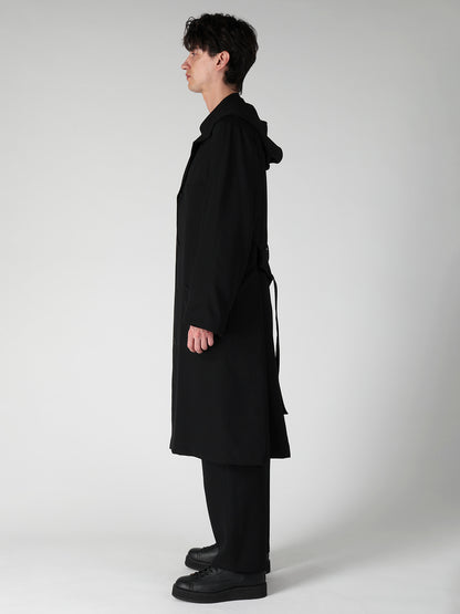RE GABARDINE SINGLE HOODED COAT