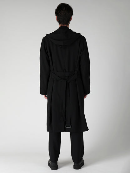 RE GABARDINE SINGLE HOODED COAT