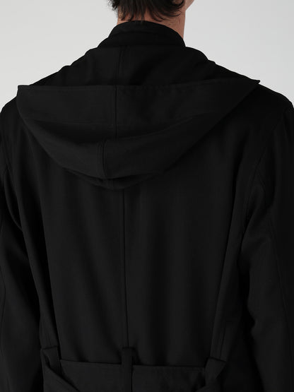 RE GABARDINE SINGLE HOODED COAT