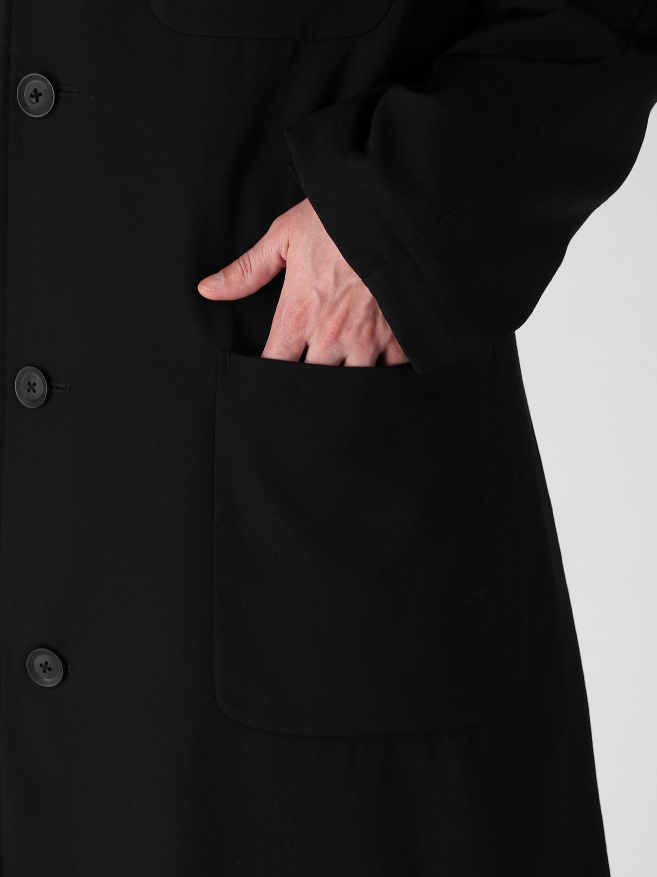 RE GABARDINE SINGLE HOODED COAT