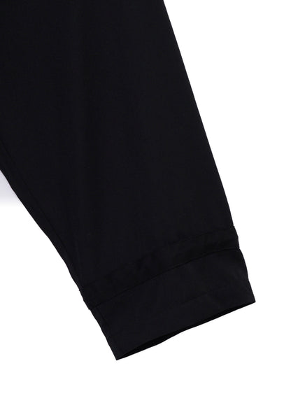 WOOL GABARDINE CROSS SHAPE ZIPPER COAT