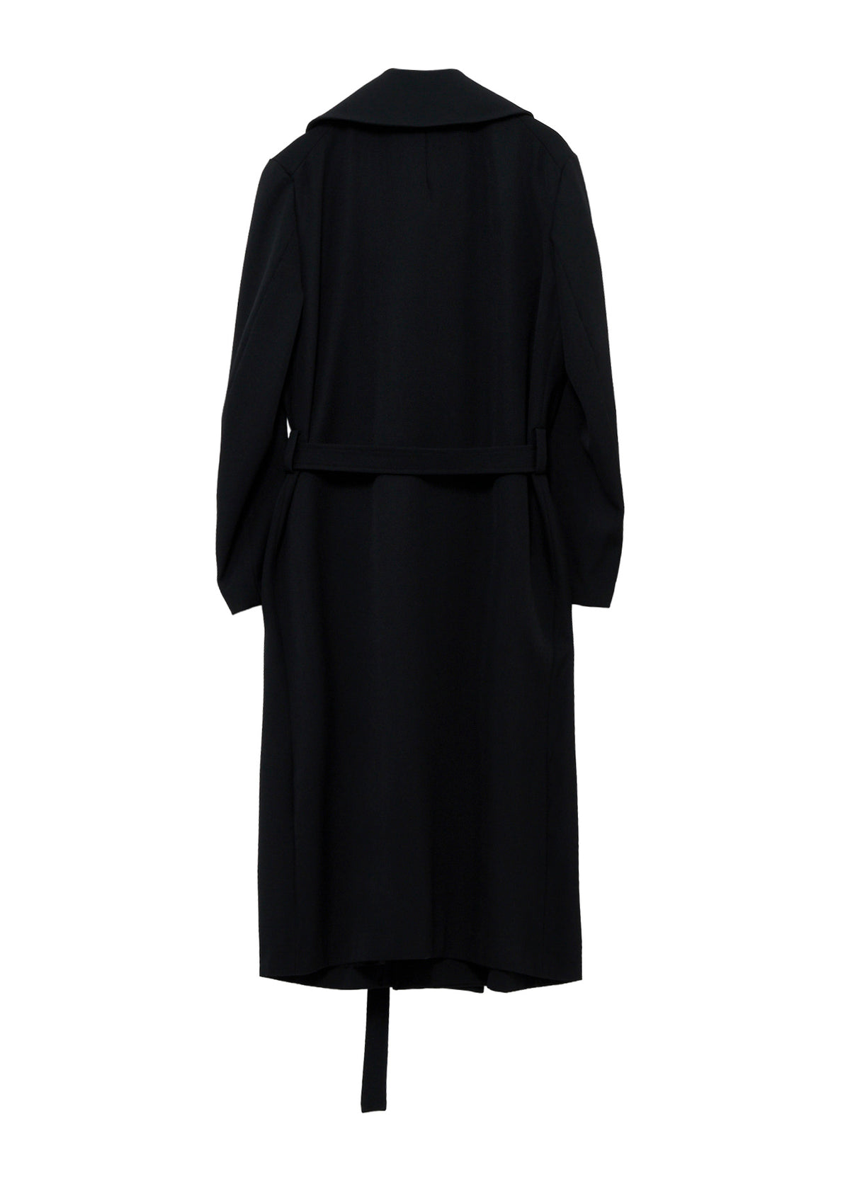 ARMY GABARDINE ROUND COLLAR COAT