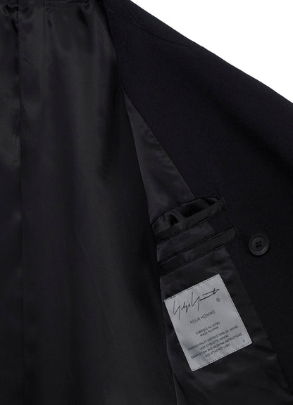 ARMY GABARDINE ROUND COLLAR COAT