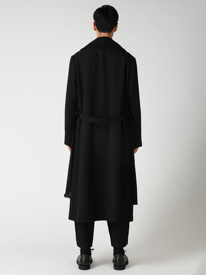 ARMY GABARDINE ROUND COLLAR COAT