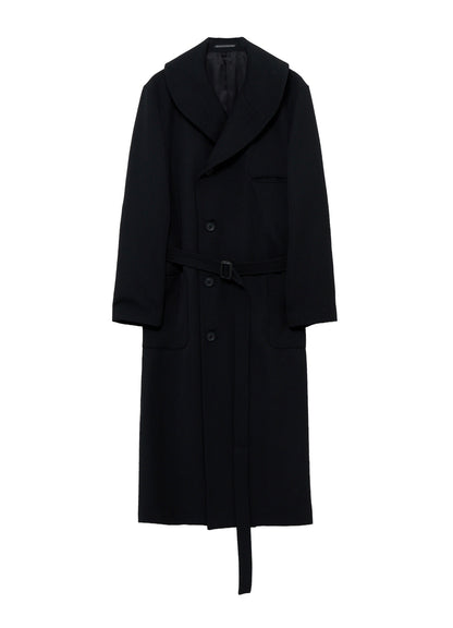 ARMY GABARDINE ROUND COLLAR COAT