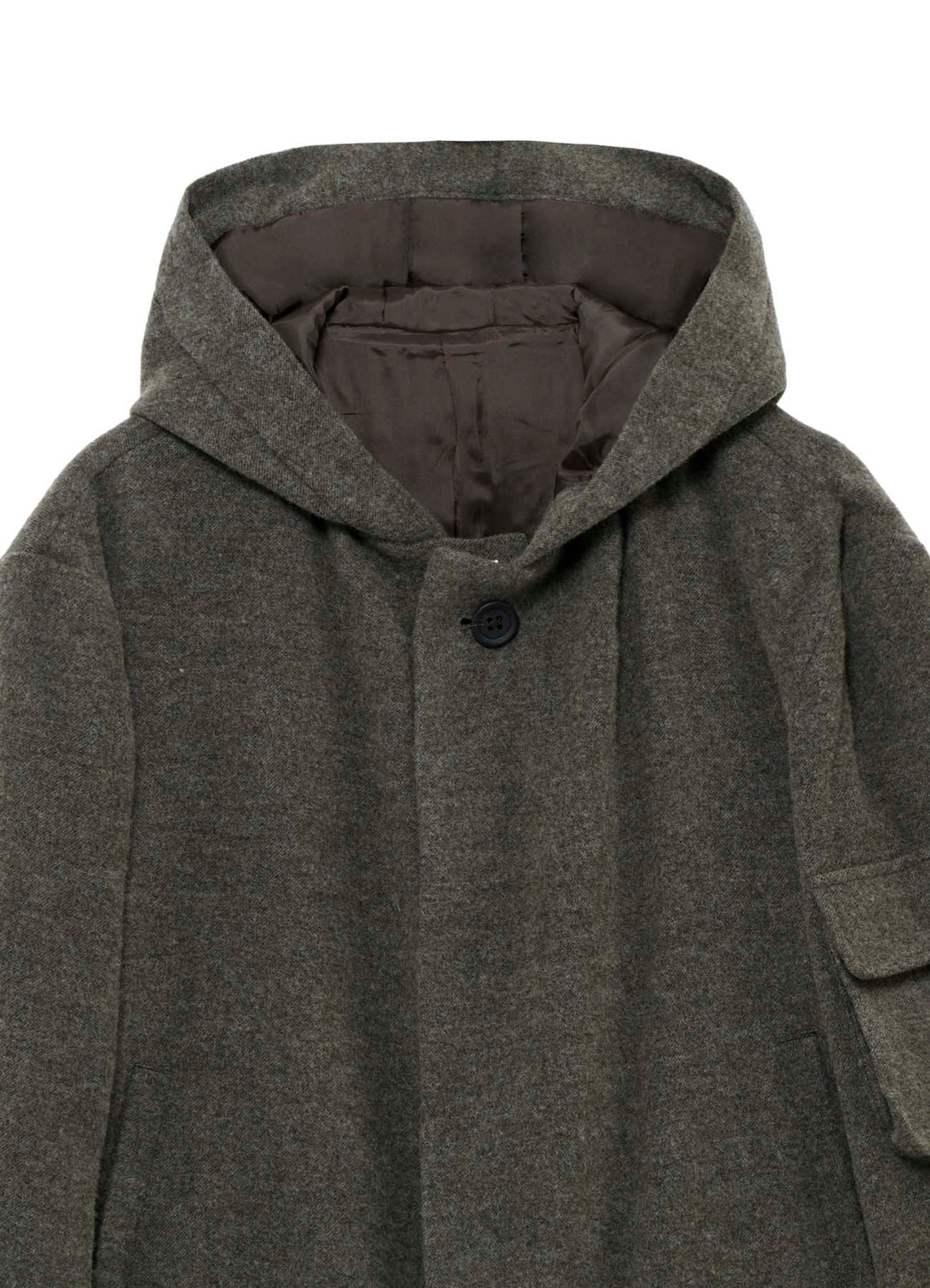 ARMY BLANKET  3 POCKETS HOODED COAT
