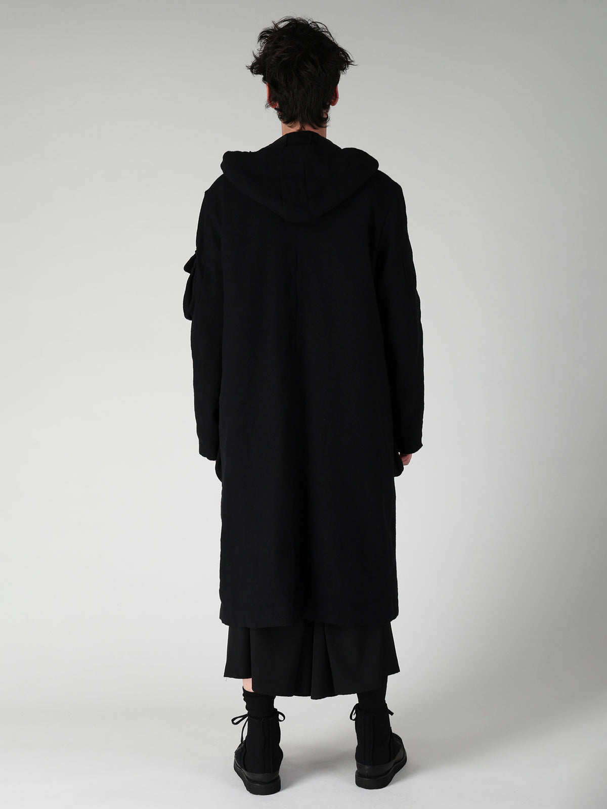ARMY BLANKET  3 POCKETS HOODED COAT
