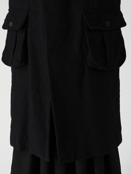ARMY BLANKET  3 POCKETS HOODED COAT