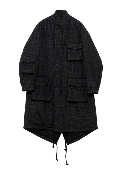 DOBBY GLEN PLAID LABEL MODS COAT