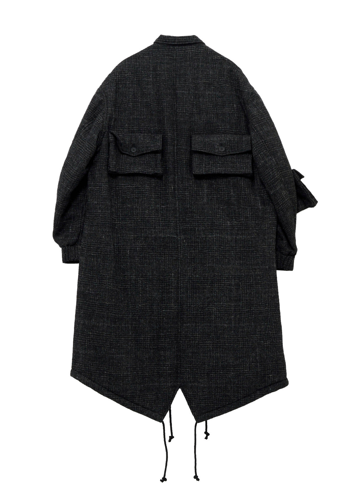 DOBBY GLEN PLAID LABEL MODS COAT