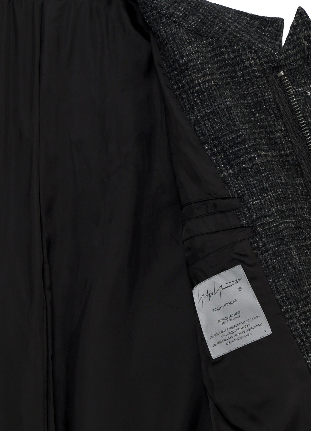 DOBBY GLEN PLAID LABEL MODS COAT