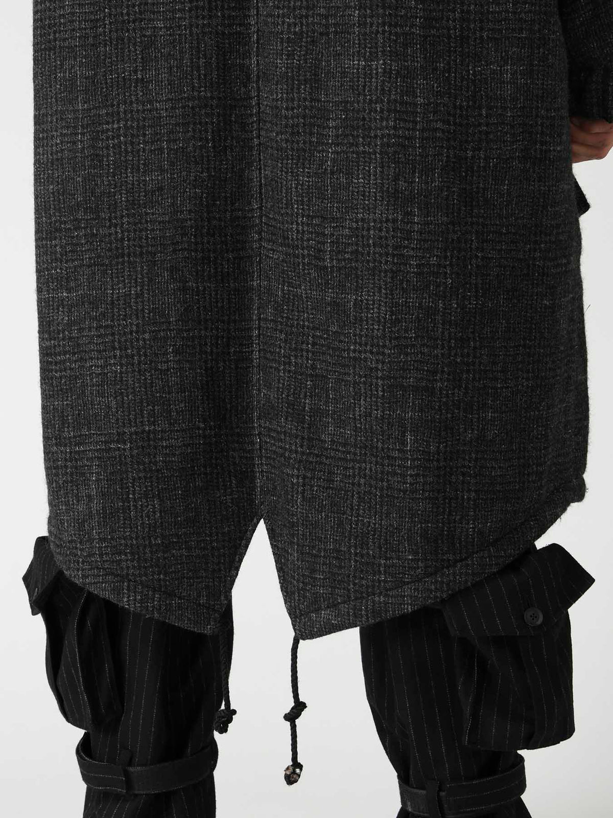 DOBBY GLEN PLAID LABEL MODS COAT