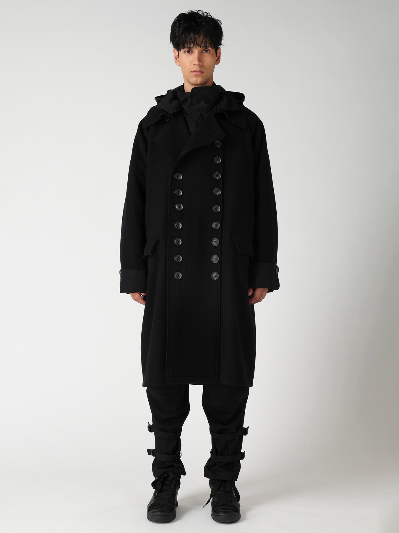 AIRY MOSSER RAGLAN DOUBLE COAT – THE SHOP YOHJI YAMAMOTO