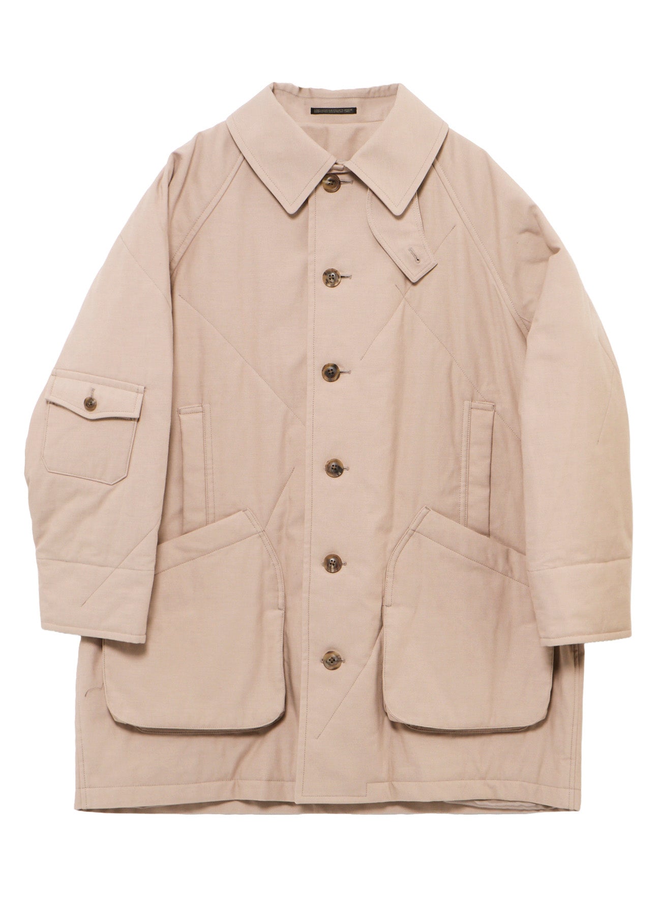 MILITARY BACK SATIN PADDED ST RAGLAN COAT
