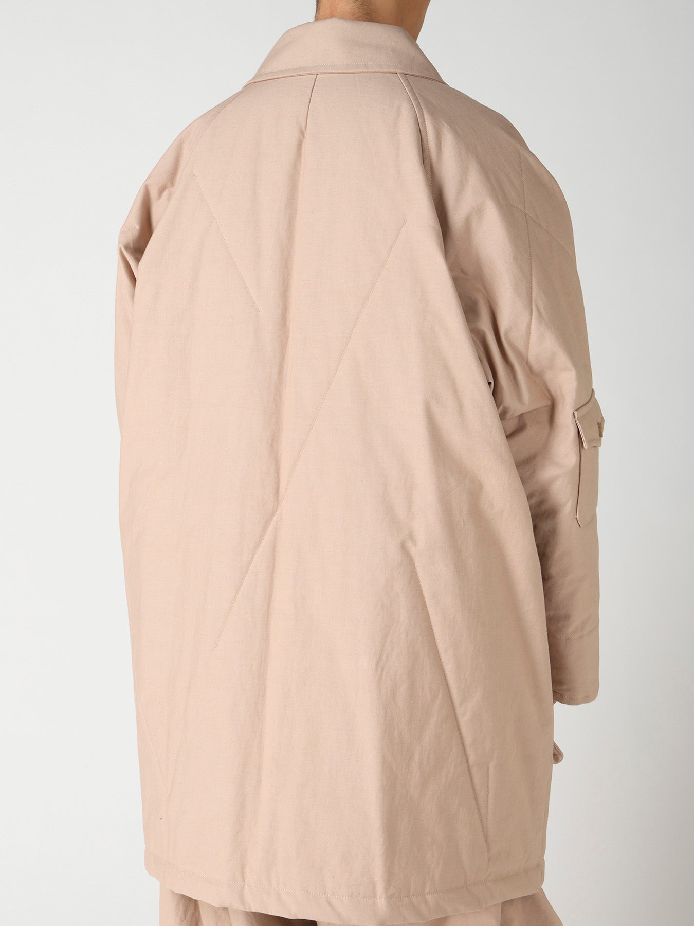MILITARY BACK SATIN PADDED ST RAGLAN COAT
