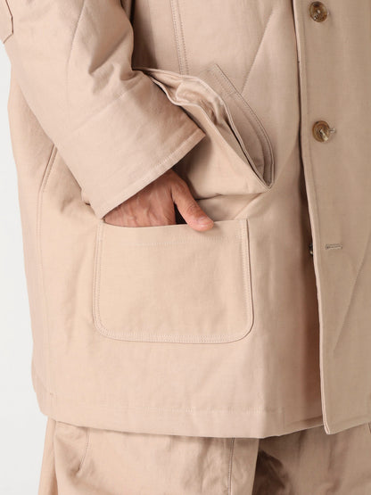 MILITARY BACK SATIN PADDED ST RAGLAN COAT