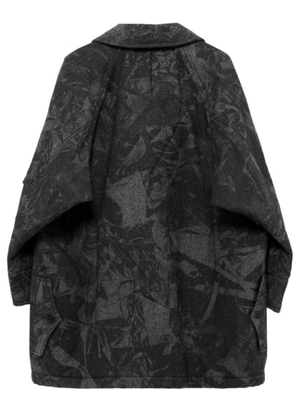 SCRAP3 MONOCHROME SCRAP PRINTED COAT