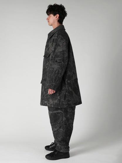 SCRAP3 MONOCHROME SCRAP PRINTED COAT