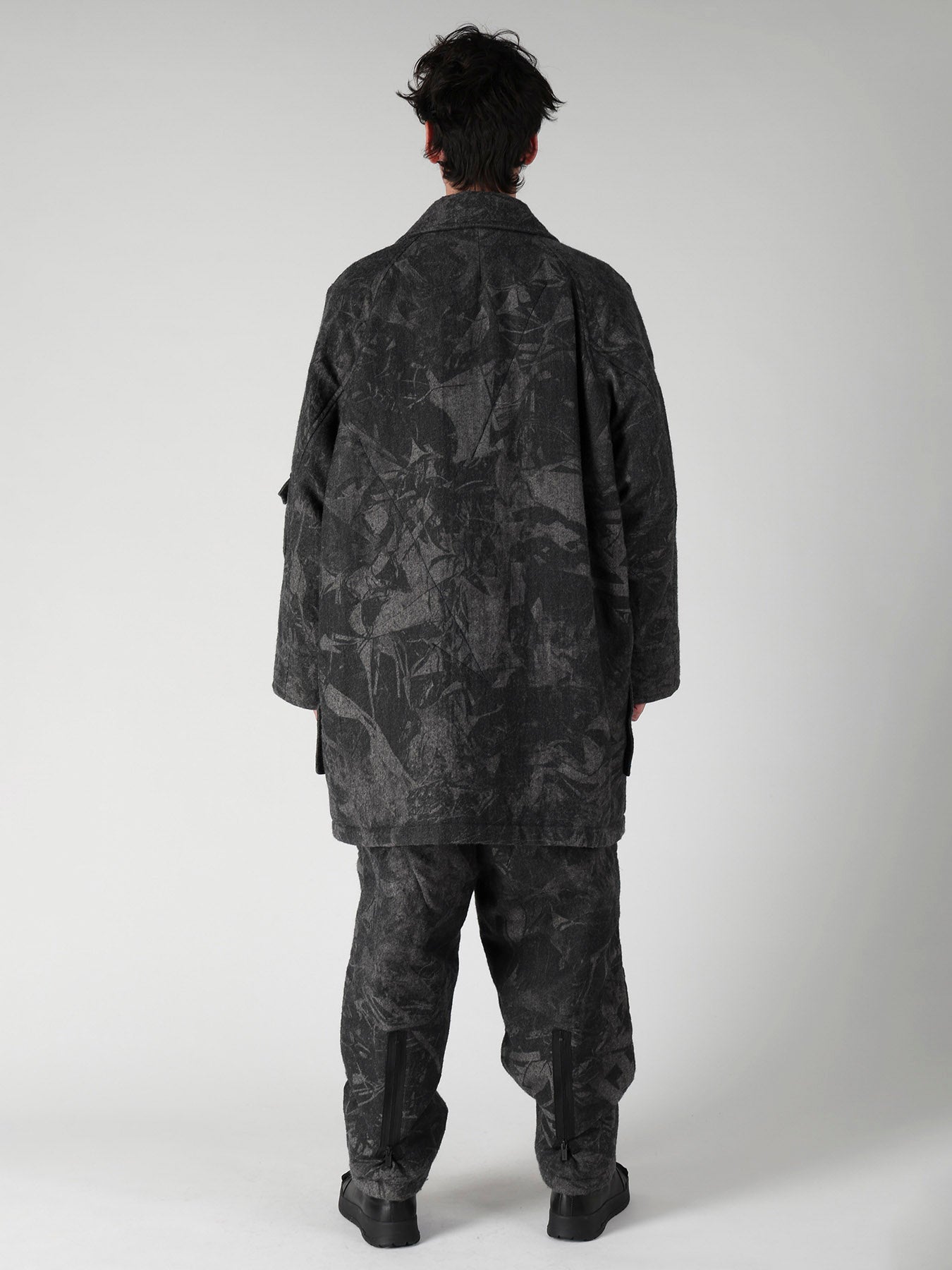 SCRAP3 MONOCHROME SCRAP PRINTED COAT