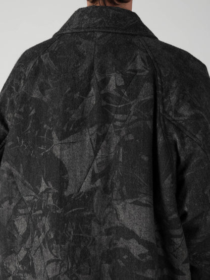 SCRAP3 MONOCHROME SCRAP PRINTED COAT