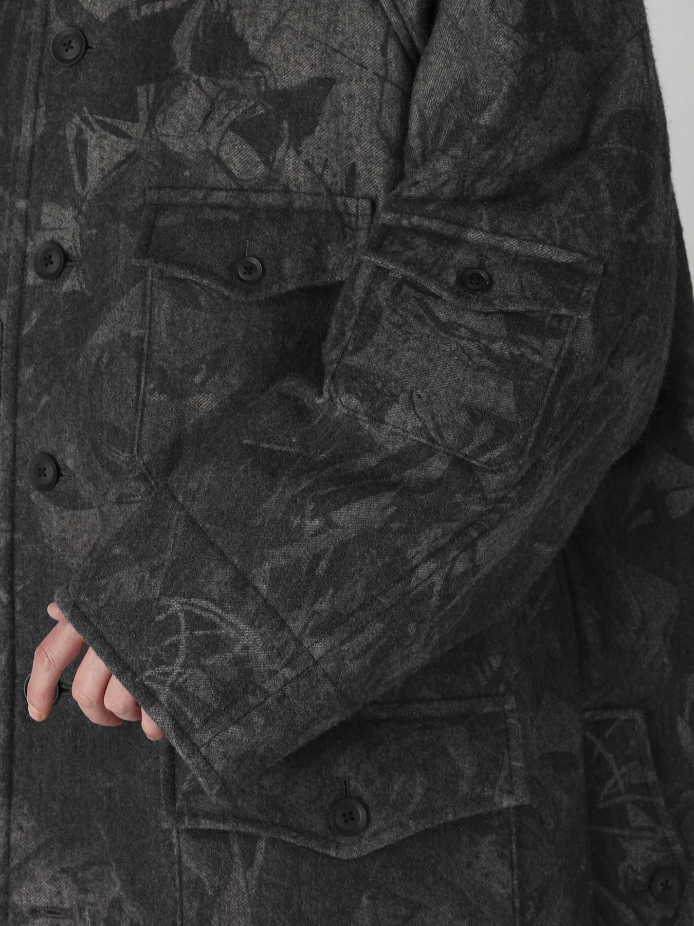 SCRAP3 MONOCHROME SCRAP PRINTED COAT