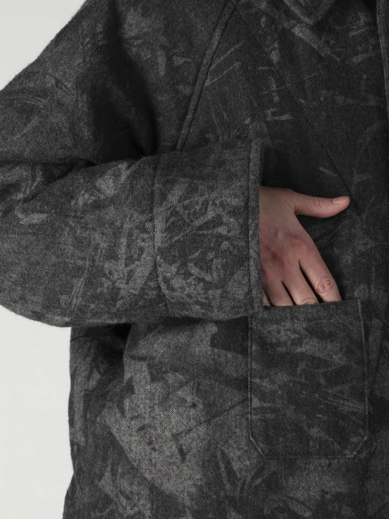 SCRAP3 MONOCHROME SCRAP PRINTED COAT