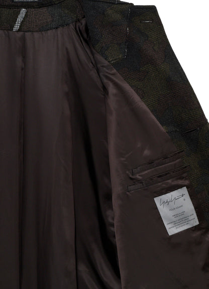 PATCHWORK ARMY CAMOUFLAGE RAGLAN COAT