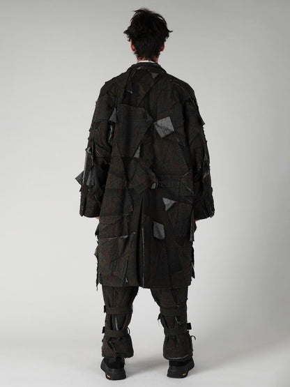 PATCHWORK ARMY CAMOUFLAGE RAGLAN COAT