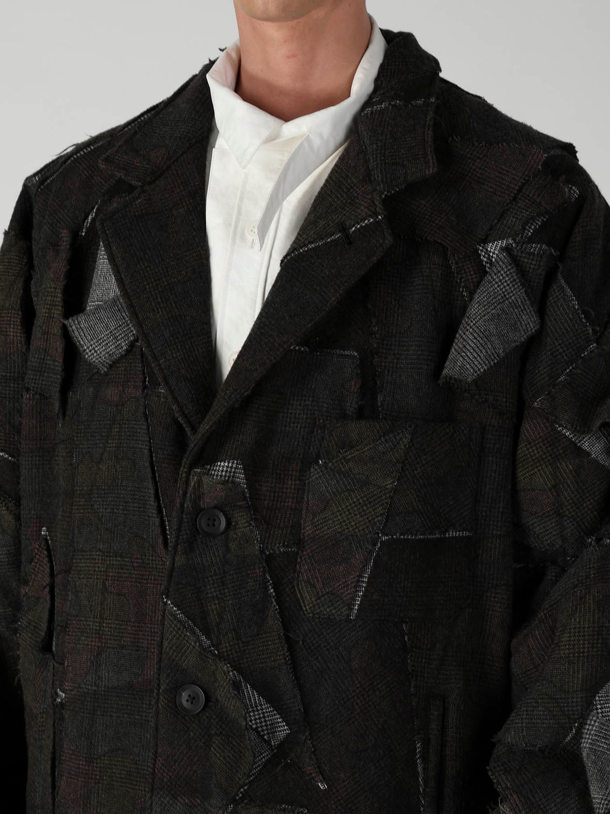 PATCHWORK ARMY CAMOUFLAGE RAGLAN COAT
