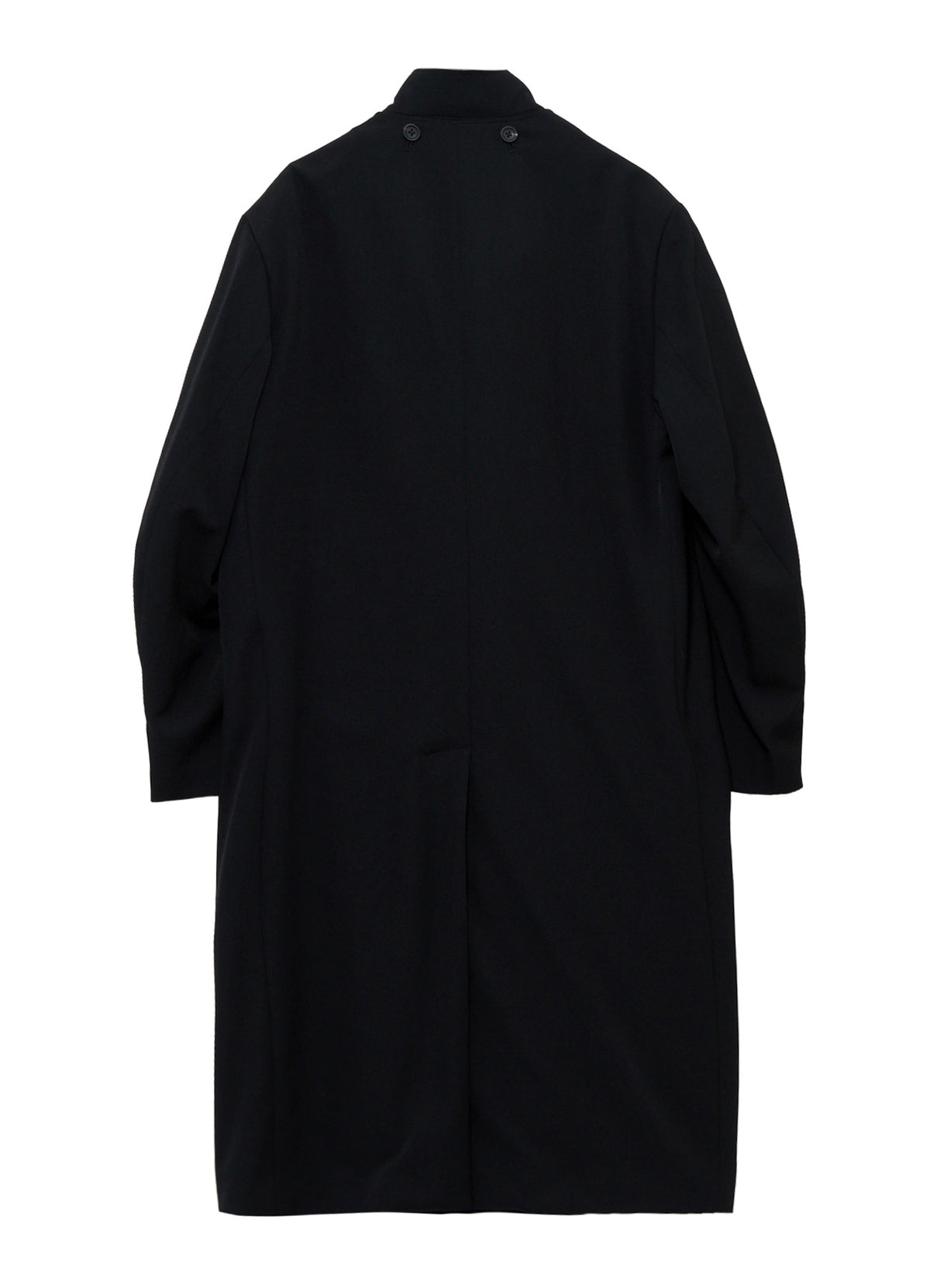 WOOL GABARDINE FRONT DETAIL COAT