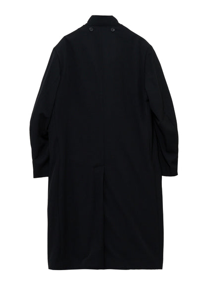 WOOL GABARDINE FRONT DETAIL COAT