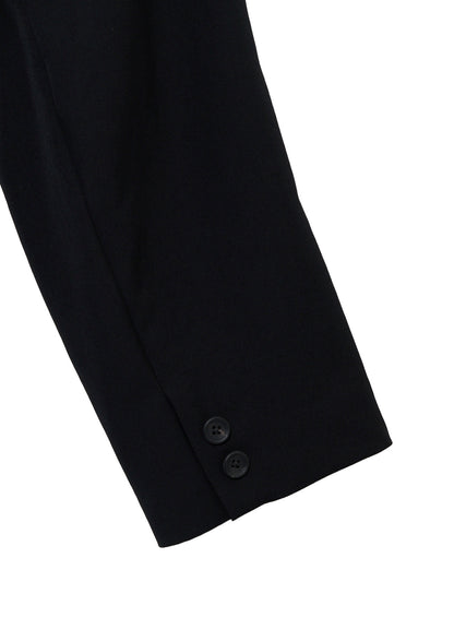 WOOL GABARDINE FRONT DETAIL COAT
