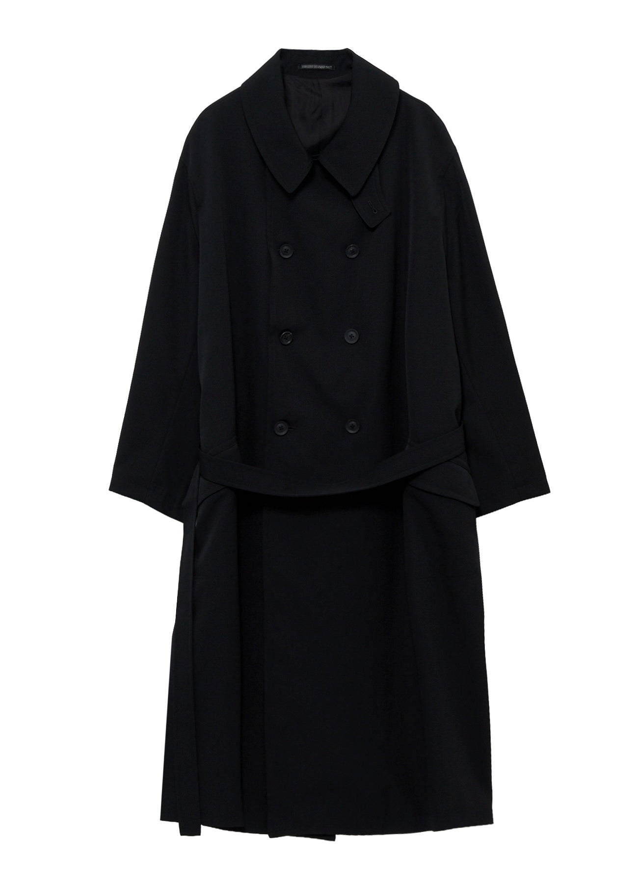 regulation yohji yamamoto ウールギャバ トレンチコート WOOL GABARDINE BACK SIDE BELT COAT – THE SHOP YOHJI YAMAMOTO