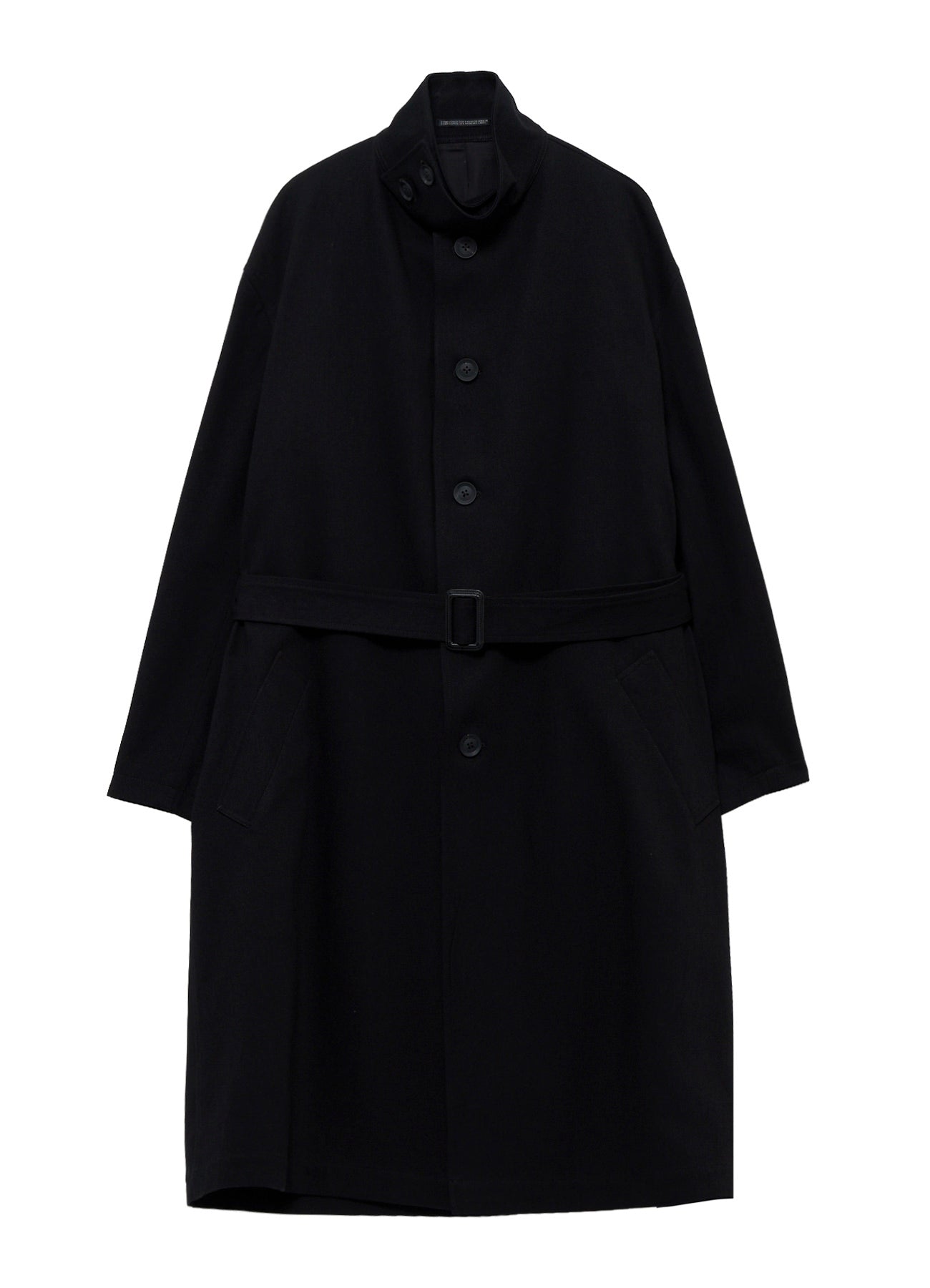 11OZ BLACK DENIM STANDCOLLAR COAT – THE SHOP YOHJI YAMAMOTO