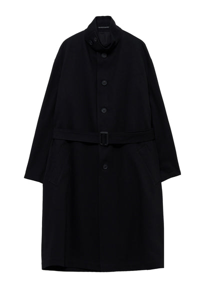 11OZ BLACK DENIM STANDCOLLAR COAT