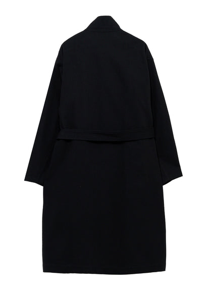 11OZ BLACK DENIM STANDCOLLAR COAT