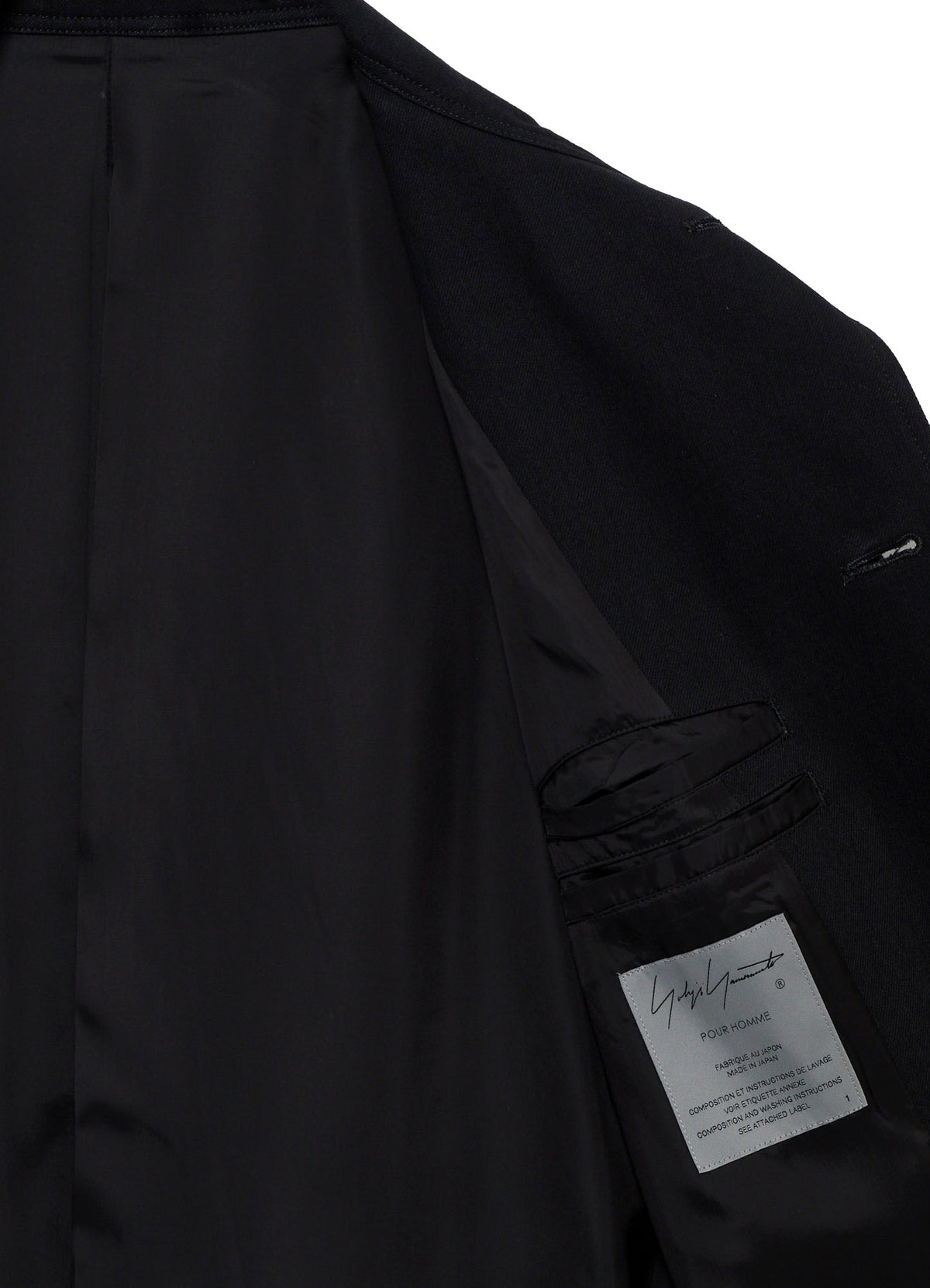 11OZ BLACK DENIM STANDCOLLAR COAT