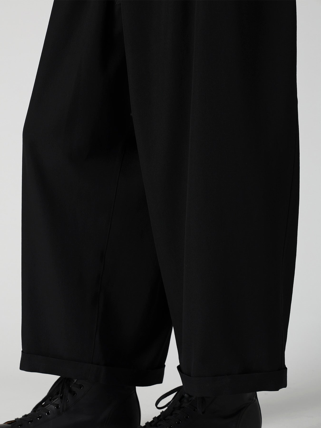 WOOL GABARDINE BUTTON OVERALL