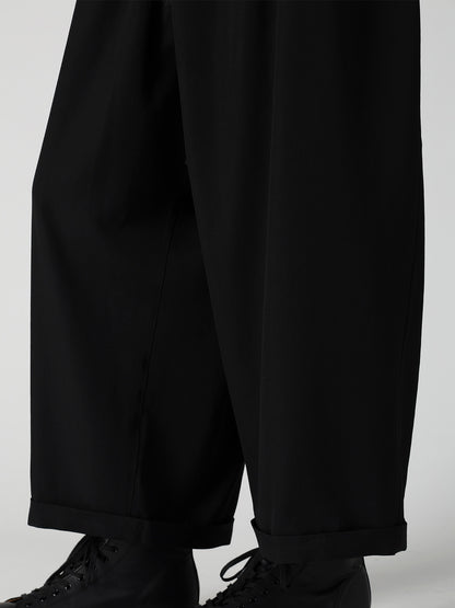 WOOL GABARDINE BUTTON OVERALL