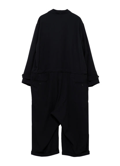 WOOL GABARDINE BUTTON OVERALL