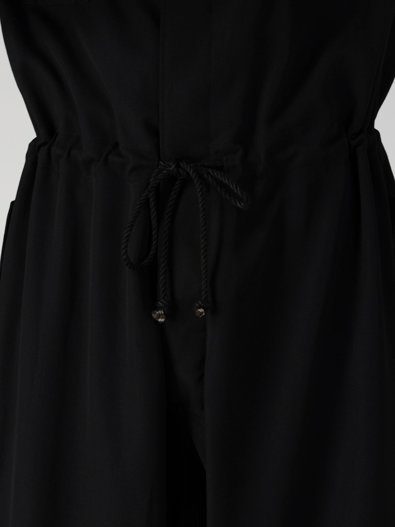 WOOL GABARDINE BUTTON OVERALL