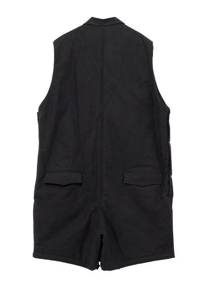 COTTON BACK SATAIN 2WAY SLEEVELESS DRESS