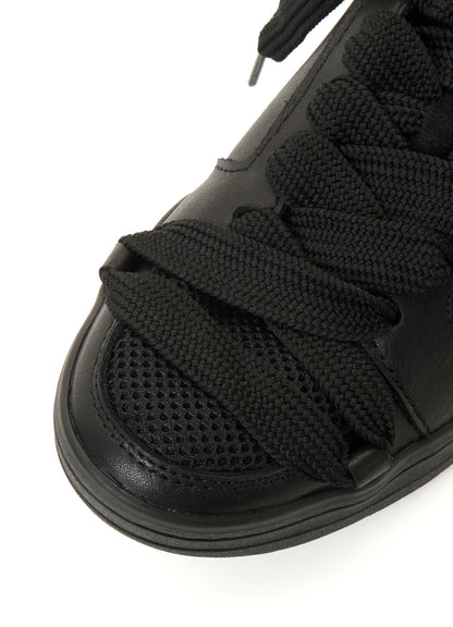 SOFT OIL PE MESH MID-TOP SNEAKERS