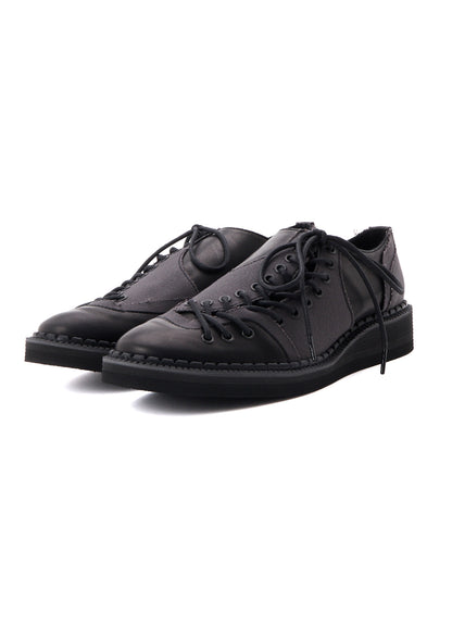 C CANVAS HORSE SIDE LACE-UP SHOES